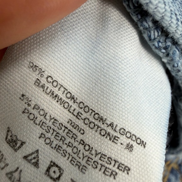 Free People Classic Denim Jean Jacket Size S/M Cotton - Picture 4 of 5